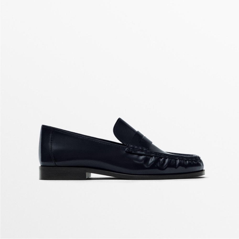 Massimo Dutti Penny Loafers black US8